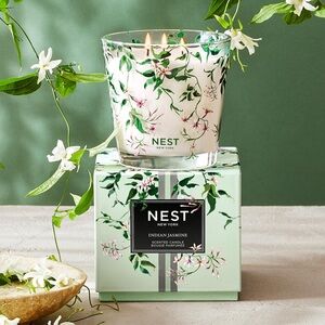 NEW Nest Fragrances New York Indian Jasmine Decorative 3-Wick Candle 21.3oz